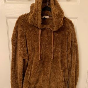 Brown Hooded Teddy Bear Jacket